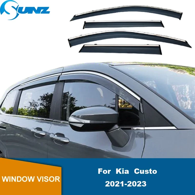 

Side Window Deflector For Kia Custo / Custin 2021 2021 2023 Weather Shield Window Rain Guard Car Wind Sun Rain Visor Deflectors