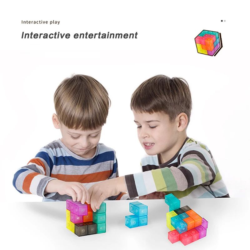 Cube de vitesse magnétique 3D pour enfants, blocs de construction, Puzzle, Cube de vitesse pour enfants