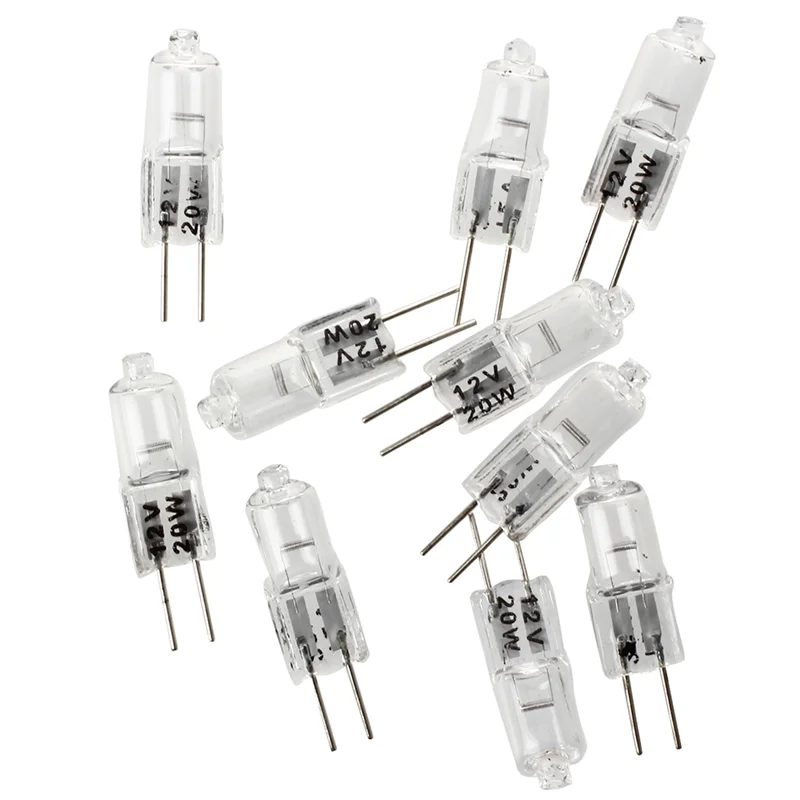 

50 X JC G4 12V 20W Clear Halogen Capsule Lamp Light Bulbs-A79G