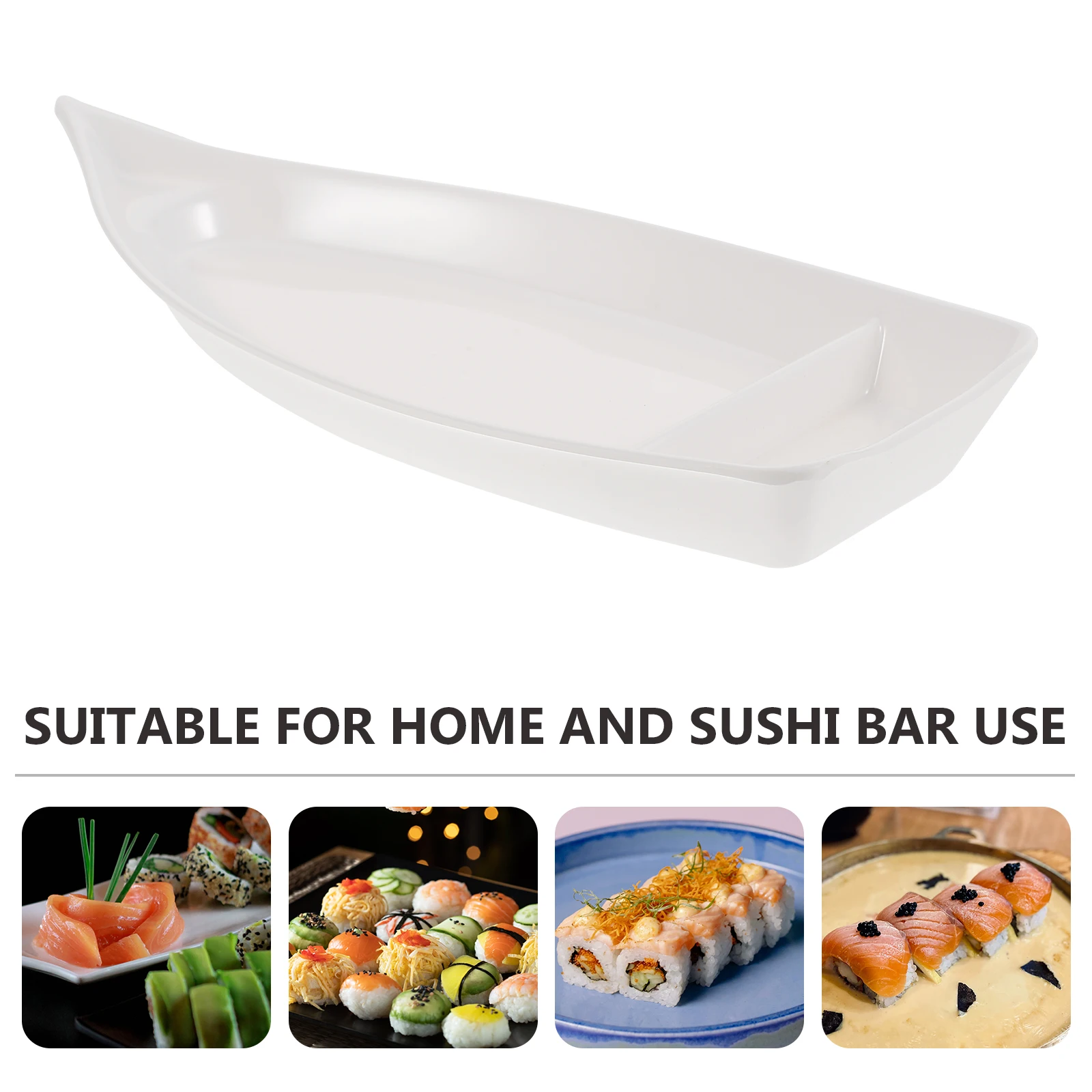 

1pc Sushi Boat Sushi Tray Japanese Style Tableware Fruit Tray Boat Shape Plate Sashimi Serving Dish Seafood Stand Food Serving