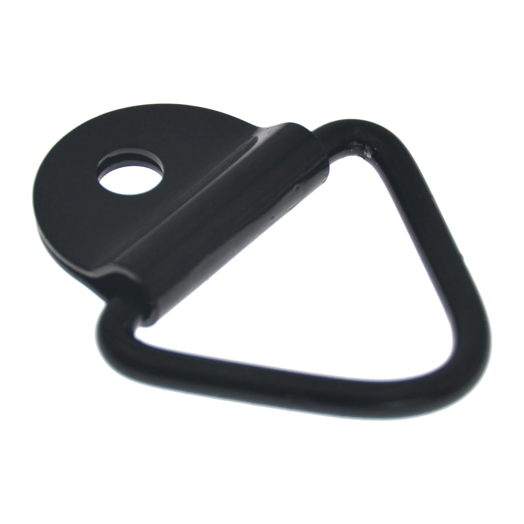 1PCS Trailer Ring Cargo Tie-Down Anchors, Black Steel V-Ring Trailer Cargo Tie Down,for Trailer,Trucks and Warehouses