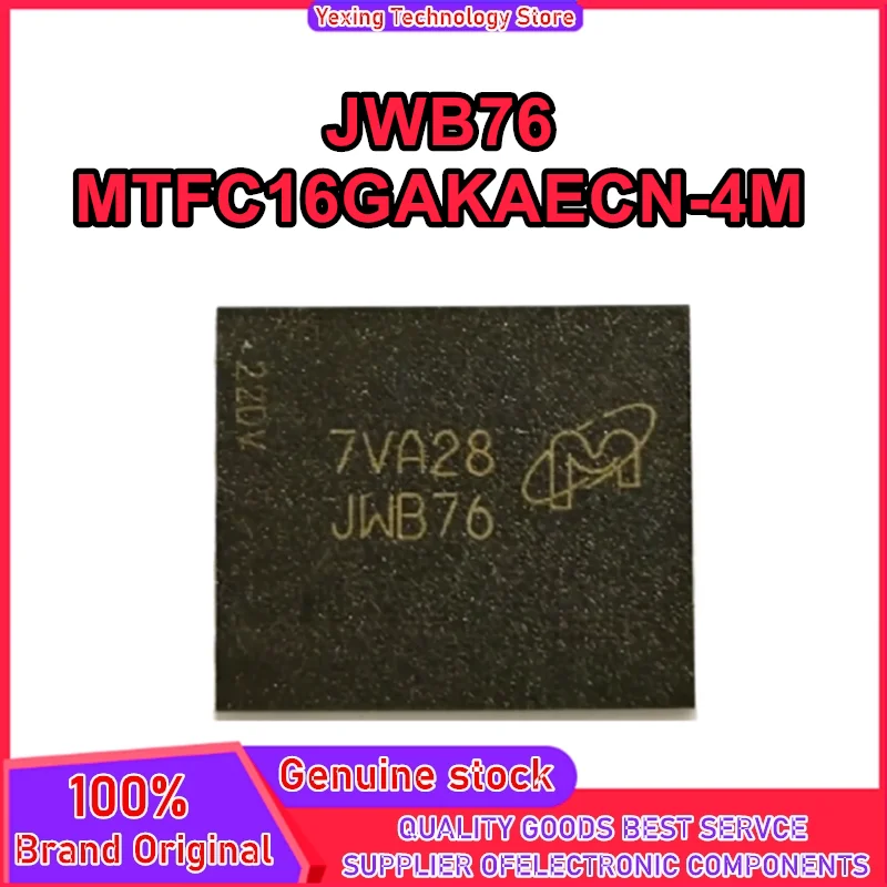 JWB76 MTFC16GAKAECN-4M IT 16GB Flash memory granules IC New Original in Stock