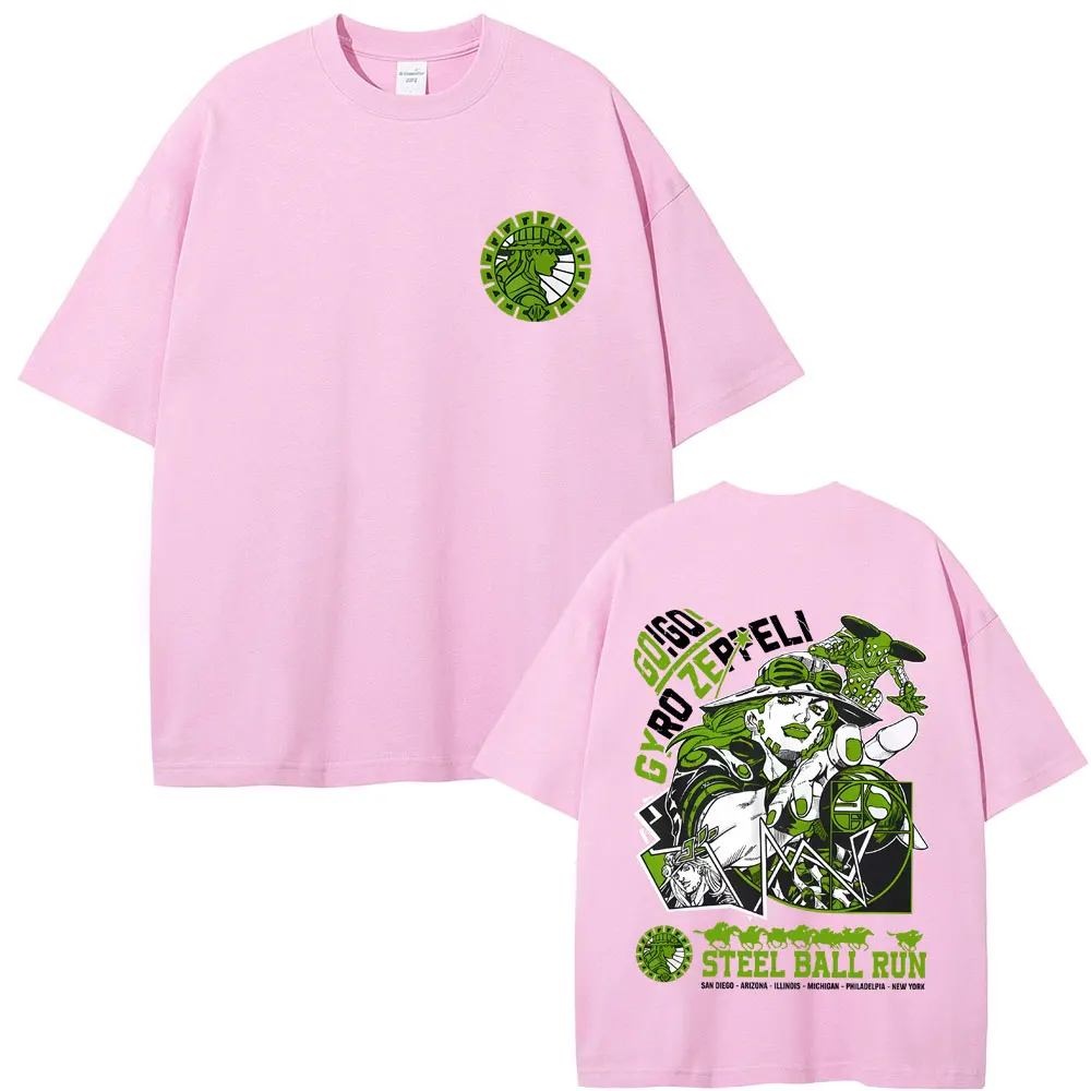 Anime JoJo's Bizarre Adventure Jolyne Jotaro Graphic T-shirt Men Women Manga Fashion Vintage T-shirts Men's Oversized Tee Shirt