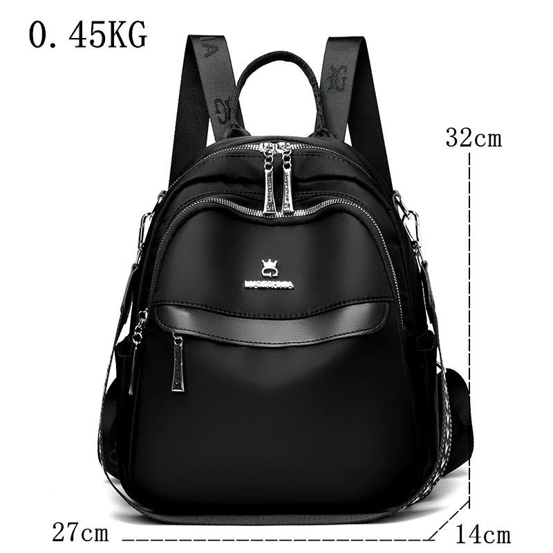 Luxury Designer High Quality Backpacks Ladies Large Capacity Nylon Travel Knapsack Women Solid Color BackPack Girls Mochila