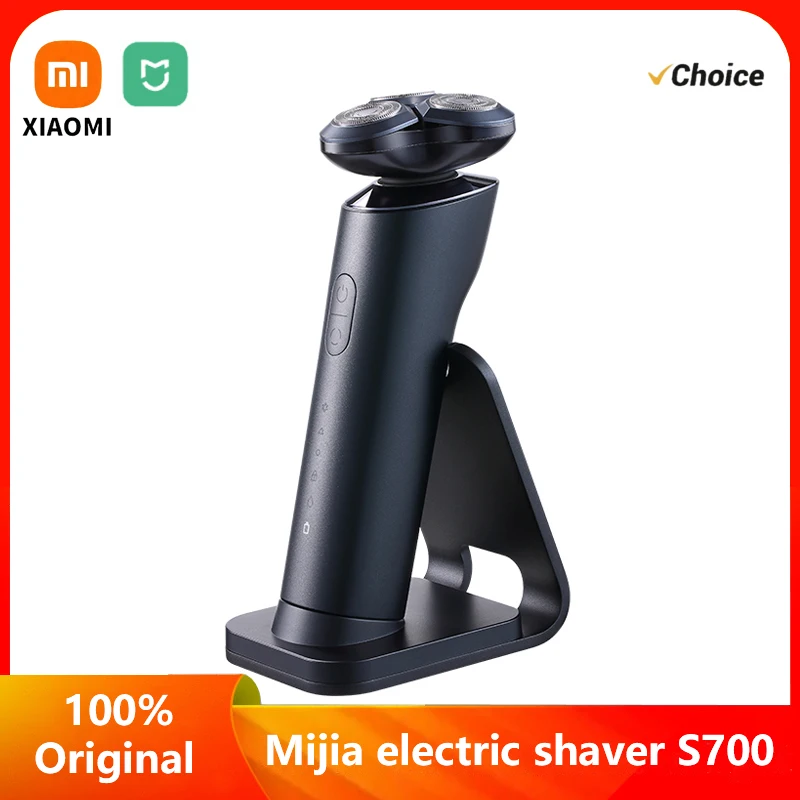 Xiaomi mijia barbeador elétrico s700 portátil flex navalha 3 cabeça de barbear ipx7 à prova dwaterproof água lavável aparador barba trimer cortador 30 dias