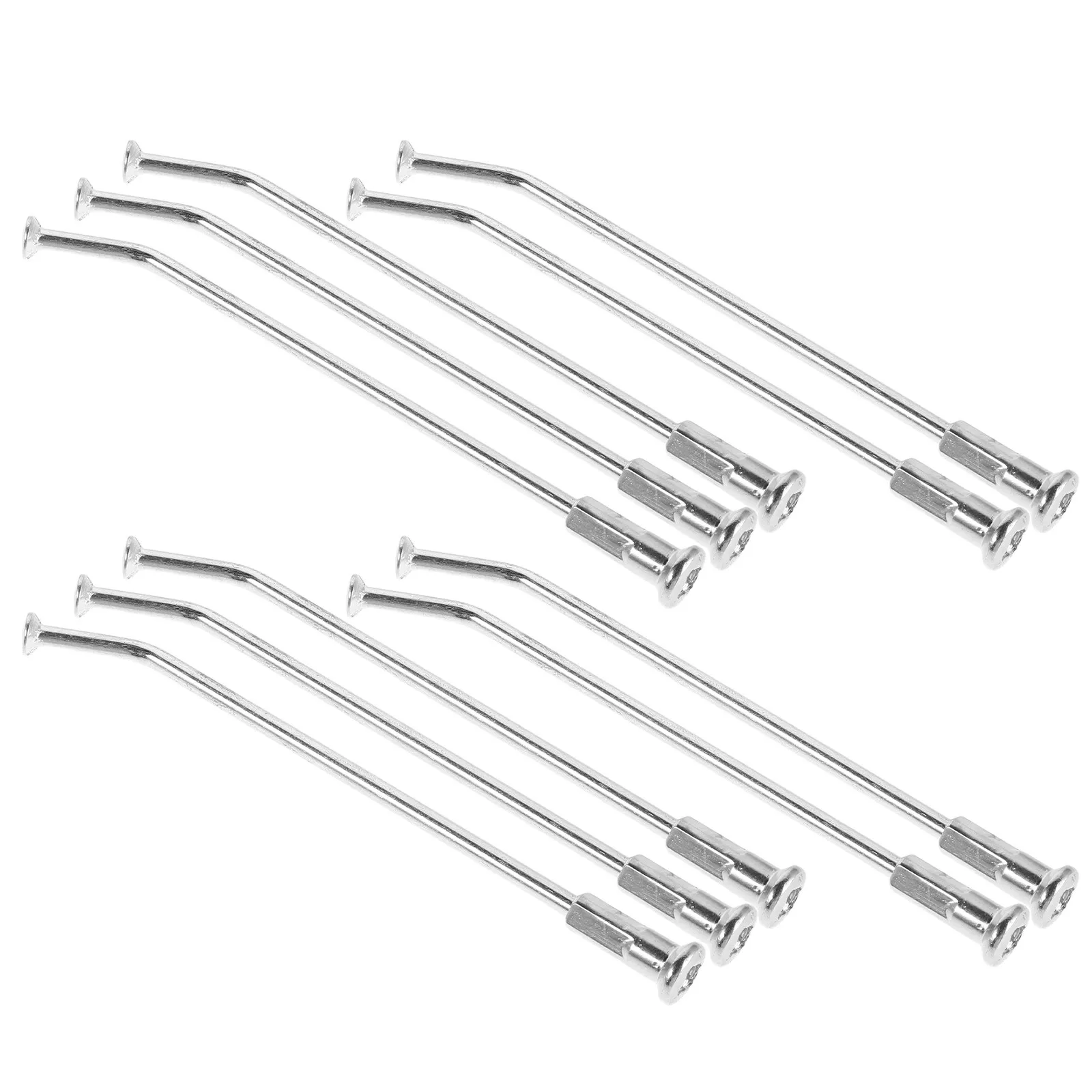 10Pcs Motorcycle Wheel Spokes Steel Look 3.0mm Dia 106Mm Length Off Road Dirt Bike Rim Spoke Replacement Kit Universal Motocross