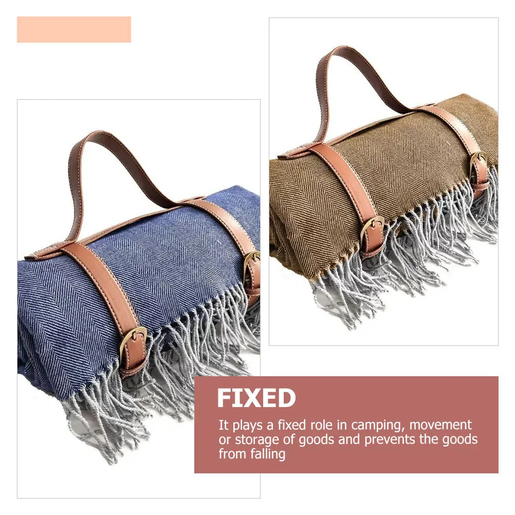 Heavy Duty Luggage Fix Strap Wear-Resistant Bundling Belt for Yoga Mat Quilt Outdoor Blanket Camping Hiking Storage Organization