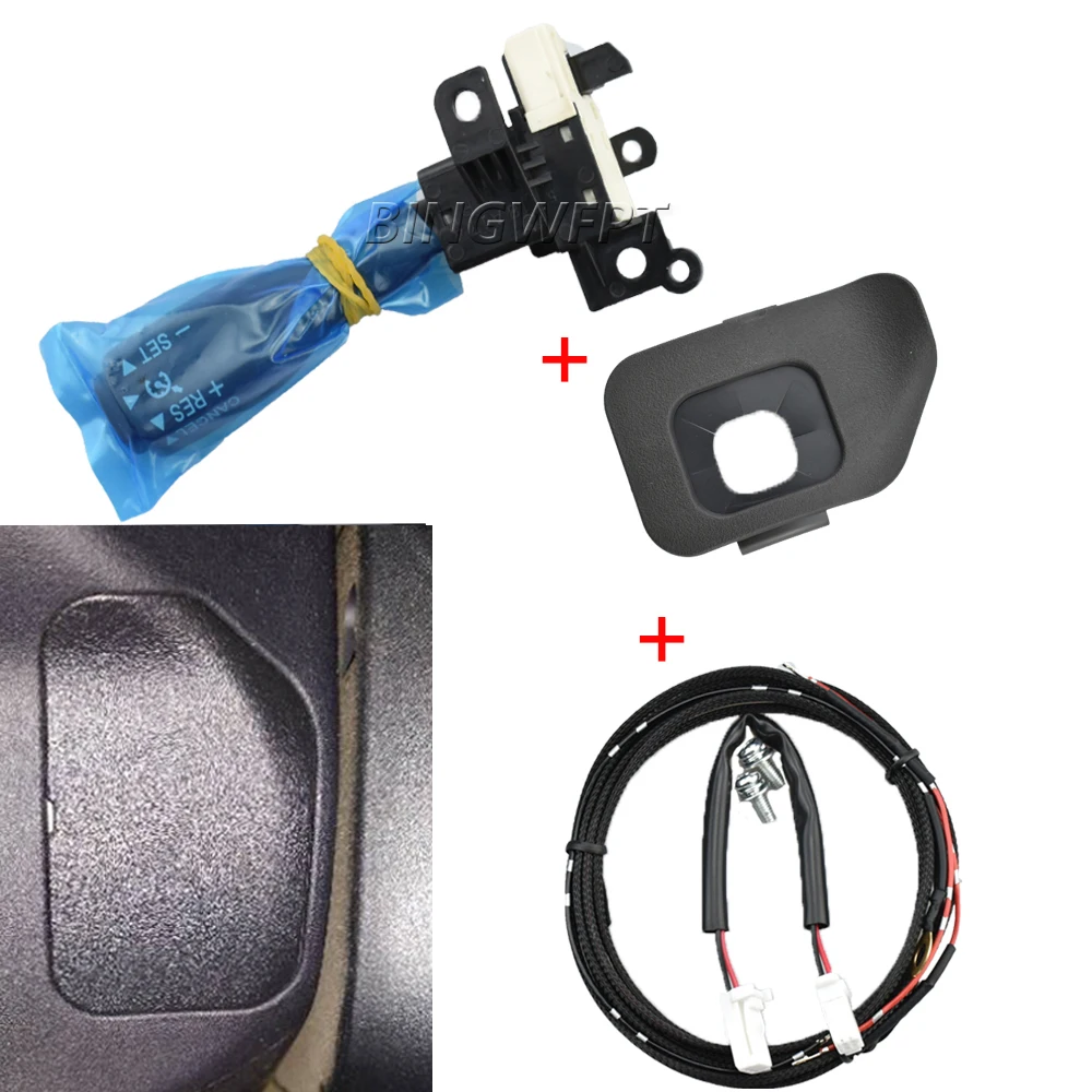 Фото Переключатель круиз-контроля для Toyota YARiS L 2014 VIOS 2013-2017 с чехлом на руль 84632-34017 84632-34011 45186-0D050