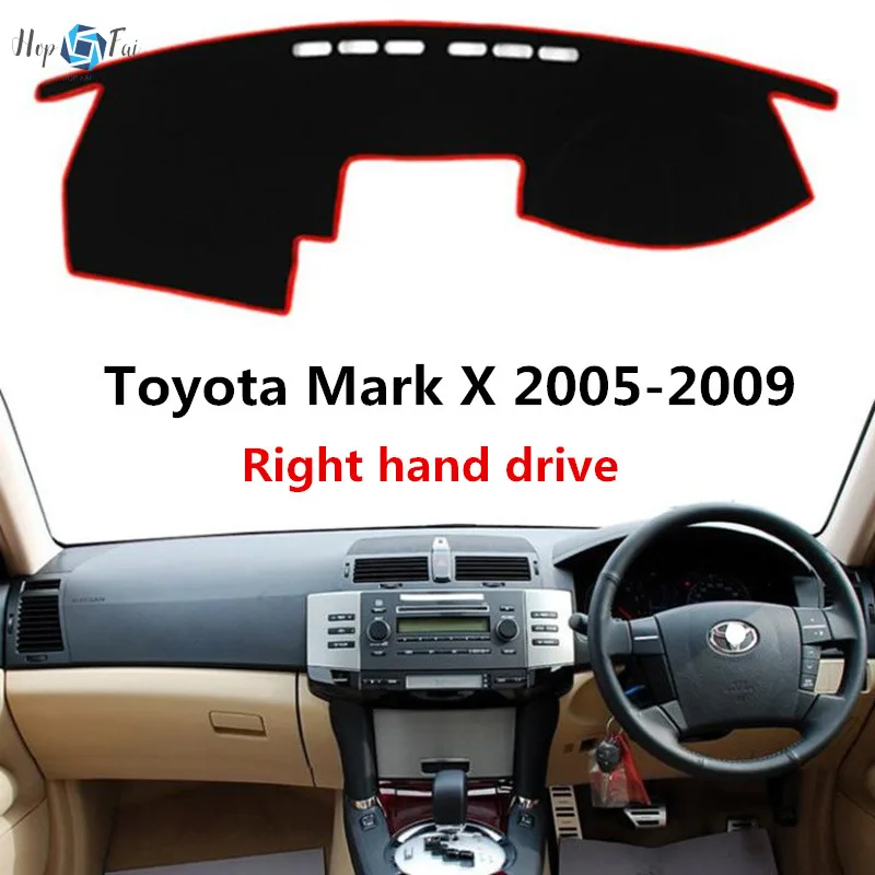

Taijs Right Hand Drive Car Dashboard Cover Mat Dash-Mat for Toyota Mark X 2005 2006 2007 2008 2009 Anti Sun Nice Cutting Hole
