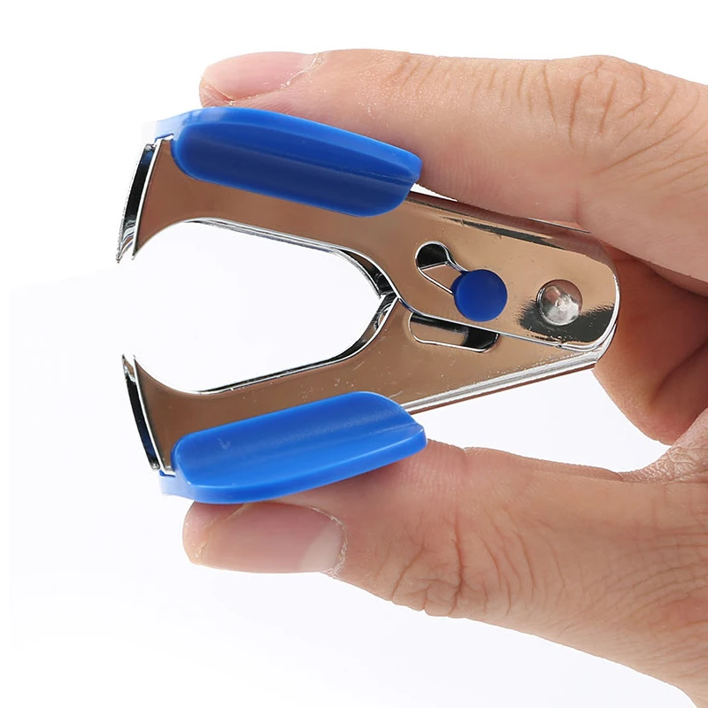 1PC Mini Nietjesverwijderaar Nietjes Kantoorbenodigdheden Algemene Mini Nietmachine Verwijdering Nail Out Extractor Puller Briefpapier Gereedschap