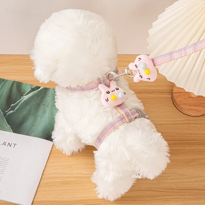 

Cat Harness Escape Proof Adjustable, Soft Vest with Leash Set for Walking, Breathable H-Shaped Harness for Cats and Small Dogs