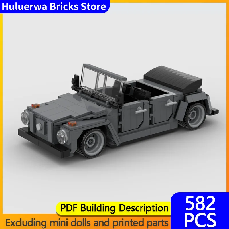 

Speed Racing Car Model MOC Building Bricks Typ 181 Light Convertible Car Modular Technology Children Holiday Gifts Assemble Toys