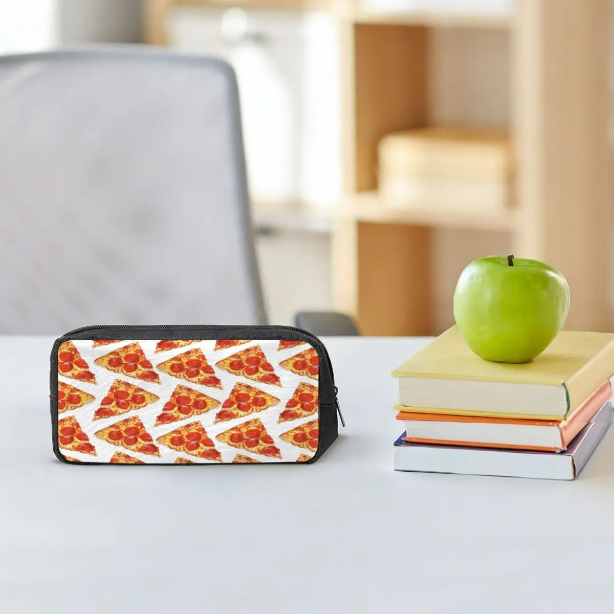 Pizza Slice Pattern Pencil Cases for Students Gifts Pen Box Pencil Bag Large Capacity Pencil Pouch Pen Holder