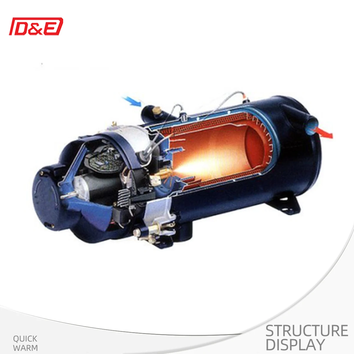 Diesel Parking Heater, 16KW 10KW 12V 24V, Water Coolant Heater, Liquid Heater, Heavy Duty for Trucks RVs Boats and Vans, CE ISO