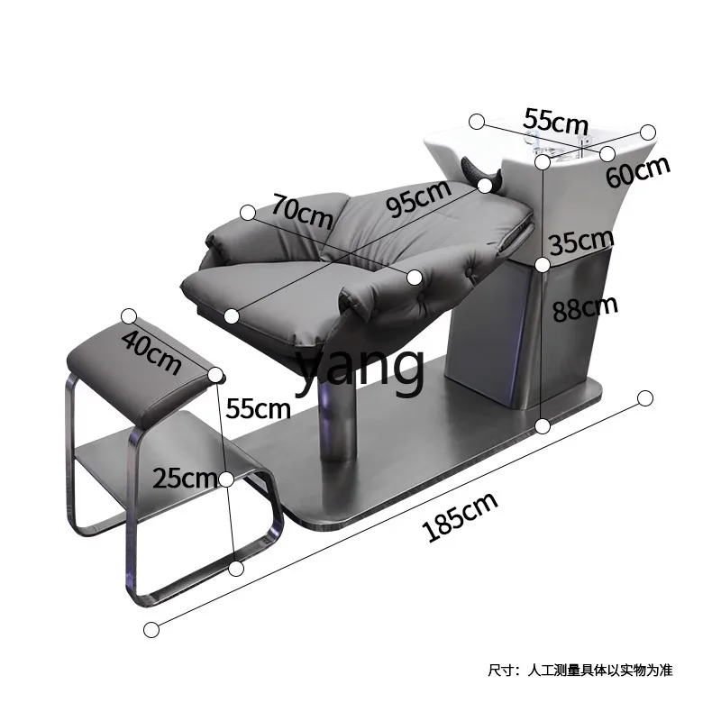 

Yhl Hair Salon Ceramic Basin for Hair Salon Lying Half Shampoo Chair Hair Shop Dedicated Flushing Bed