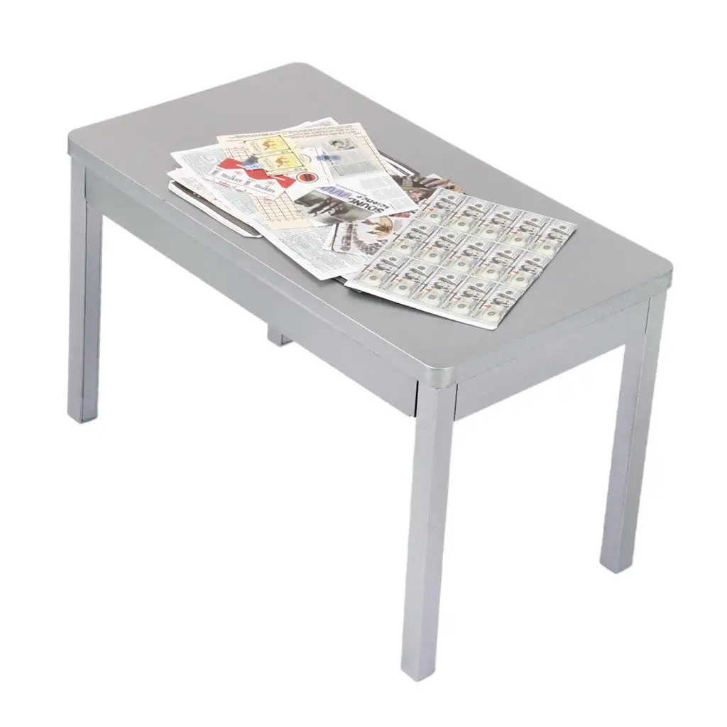 Desktop Silver Figure Table ABS Resin Accessory for 12 Inch Soldiers Figure Display Organizer
