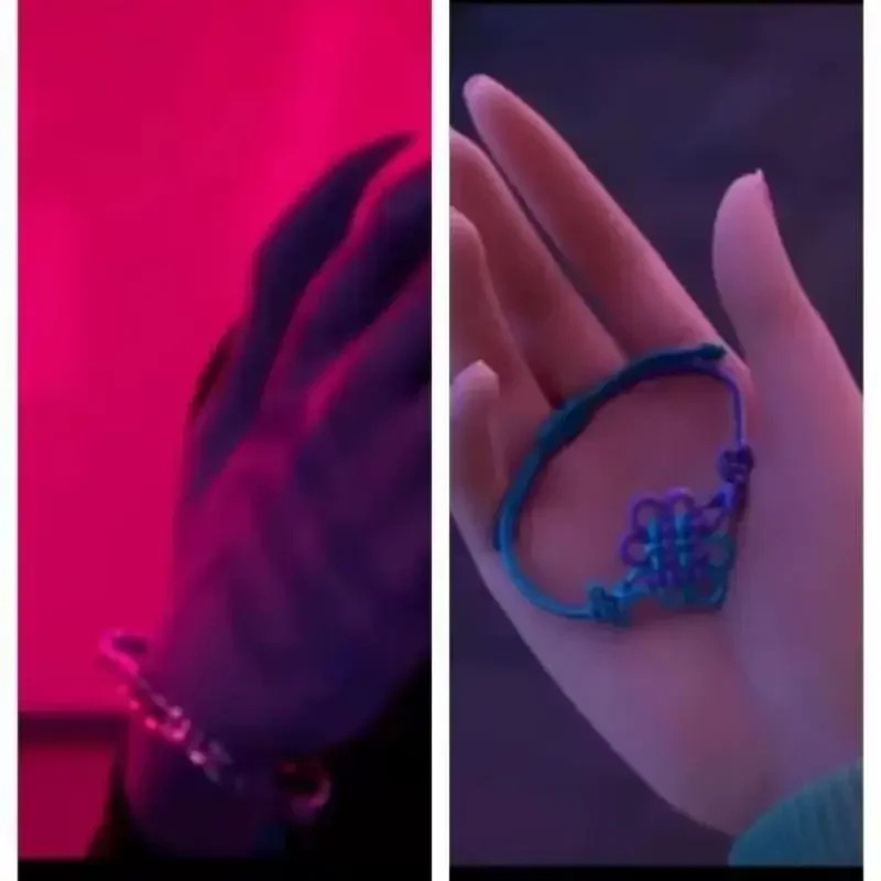 أنيمي KPop شيطان الصيادين HUNTR/X رومي تأثيري سوار المنسوجة حبل سلسلة قلادة للجنسين أساور مجوهرات اكسسوارات هدايا