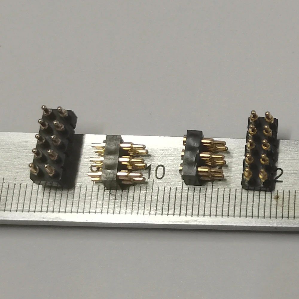 1 Stück DC-Stecker Pogo-Pin-Verbinder SMT DIP 2,54 mm Rastermaß 2345681012141620-Pin Doppelreihiger Federkontakt PCB Batterieladung – Detail 4