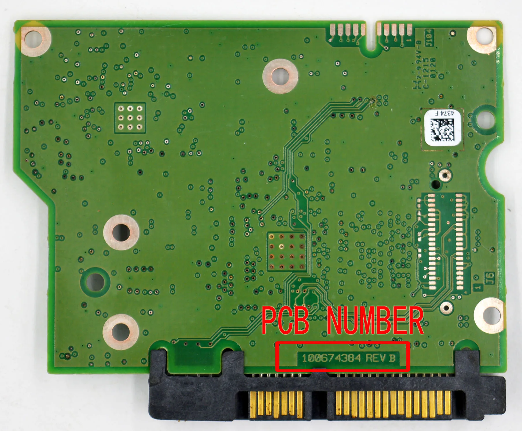 100687658 REV C, 100687658 REV B, 100687658 REV A / 1332 Desktop Hard Disk Board 100674384 REV B, 100674384 REV C