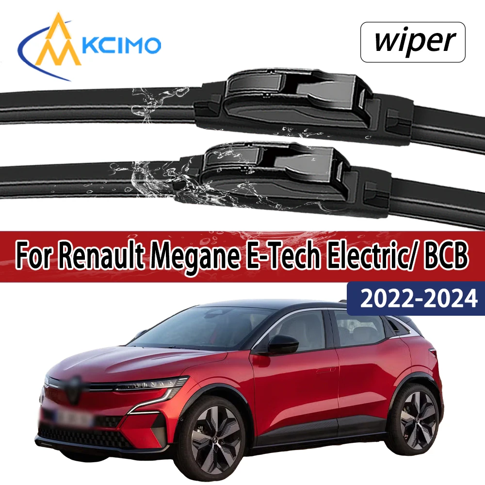 

For Renault Megane E-Tech Electric/ BCB 2022-2024 Front Windshield Wiper Blades 2pcs Windscreen Window Accessories