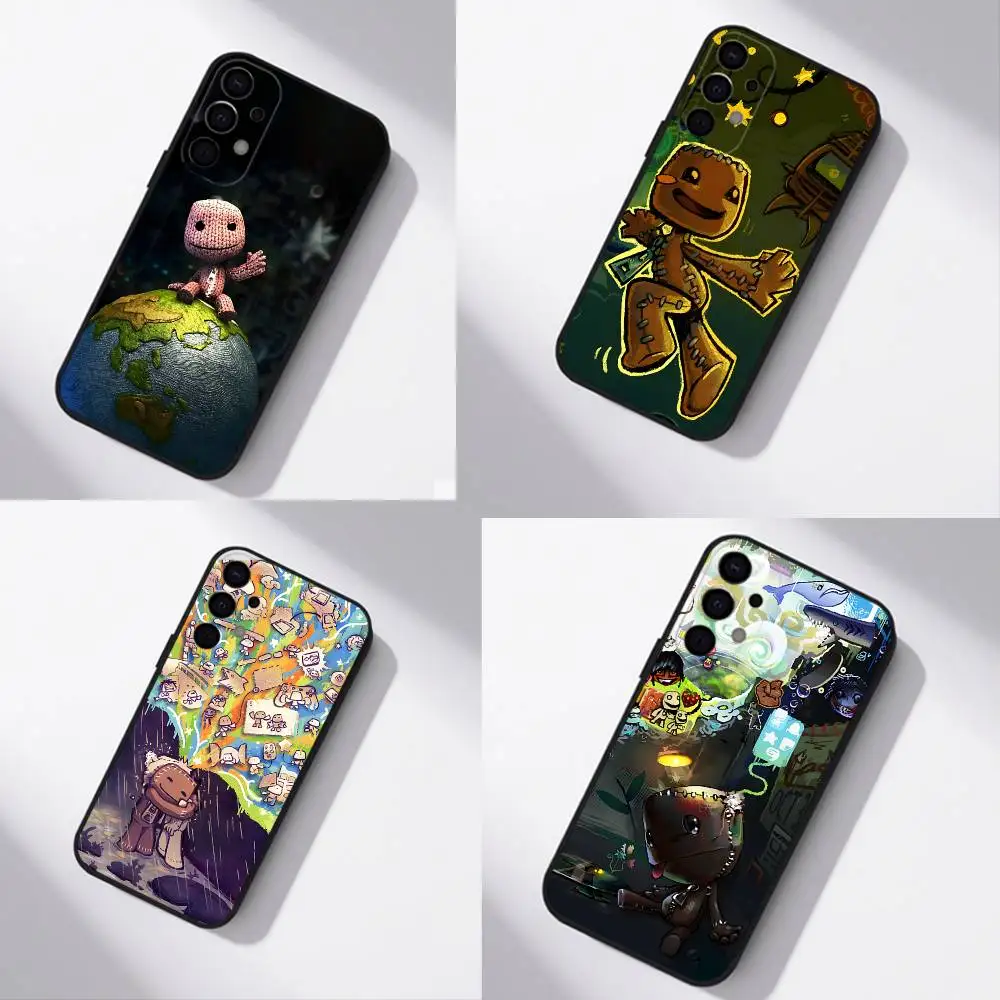 L-LBP S-Sackboy Custom For Samsung S26,S25,S24,S21,S22,S23,S30,Ultra,S20,Plus,Fe,Lite,5G Black Cover Phone Case