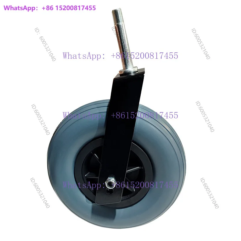Universal wheel, office chair rotating small caster electric scooter front wheel, 8-inch PU solid small round wheel