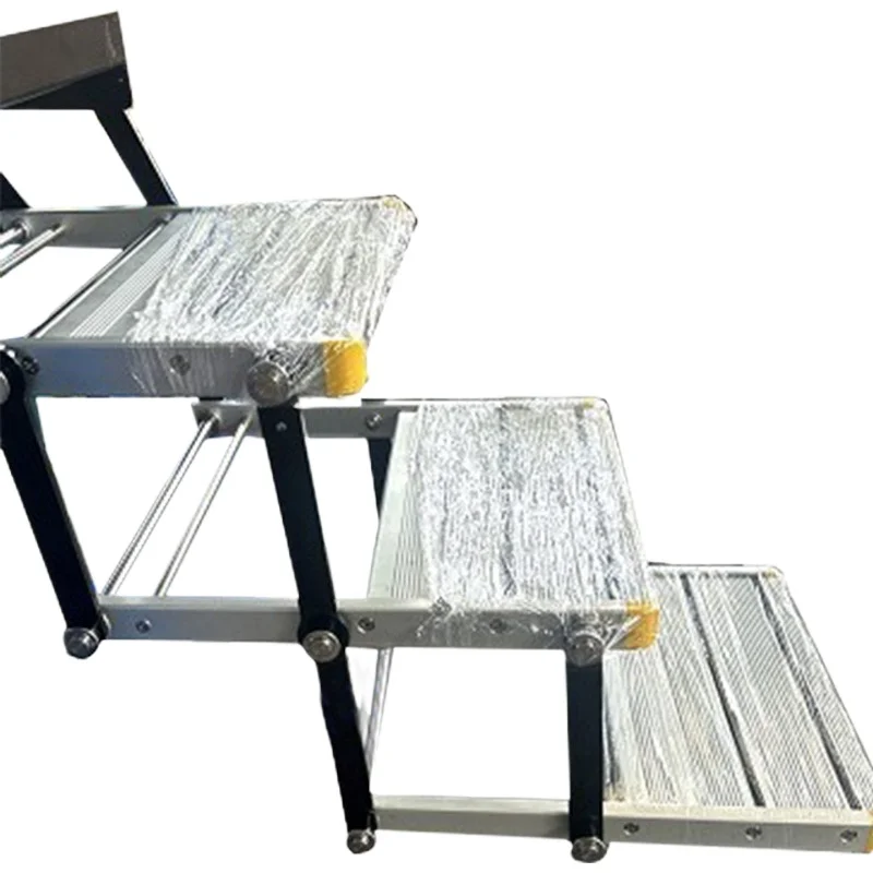 

RV three-layer electric step modification light truck RV special vehicle three-layer electric step thickened steel pedal