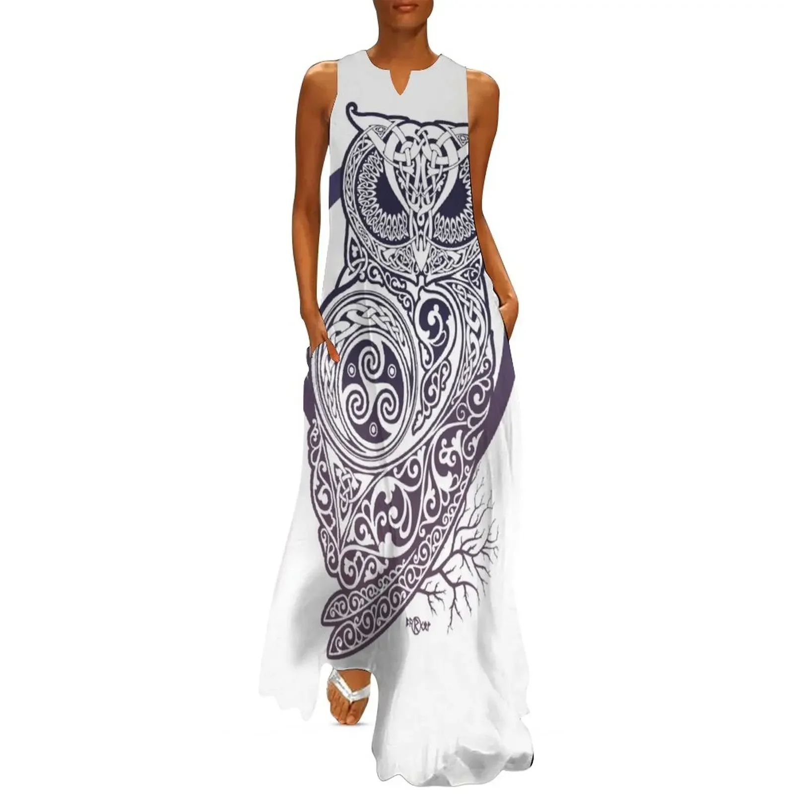 

CELTIC OWL Long Dress women dress party dresses woman luxury evening dresses 2025 women's clothing summer 2025 novelties Dress