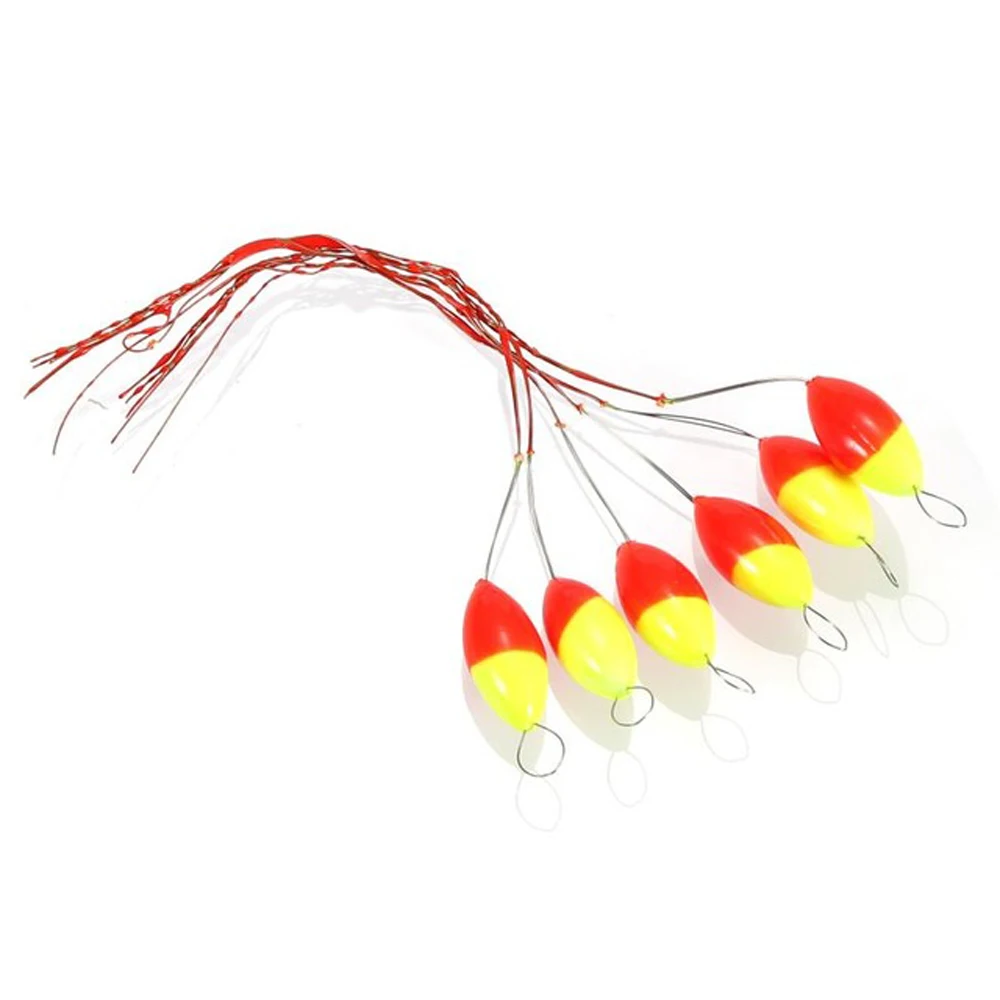 

Oval Bean Fishing Buoys Fishing Stopper Mixed color Seven-star Float Floating Beans Fishing Float Bobber Oval Fishing Float