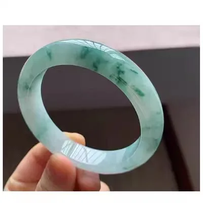 

Natural Myanmar Jade 54mm-62mm bracelet exquisite princess bracelet to send girlfriend to send mother Hetian jade