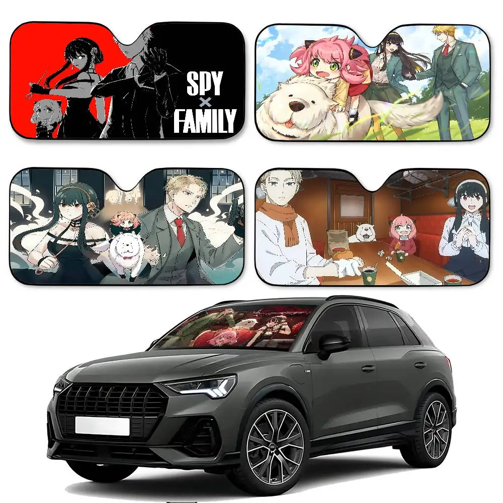 

Anmie A-Spy X F-Family Car Sunshade Curtains 130x70cm Car SunShade Windshield Cover UV Protection Auto Visor Accessories For Car