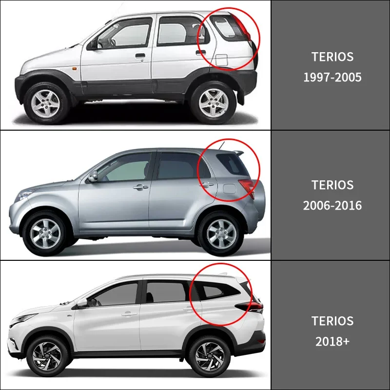 For Daihatsu TERIOS J100 J200 F800 F850 Car Window Visor Awning Shelters Windshield Side Window Rain Sun Shade  Accessories