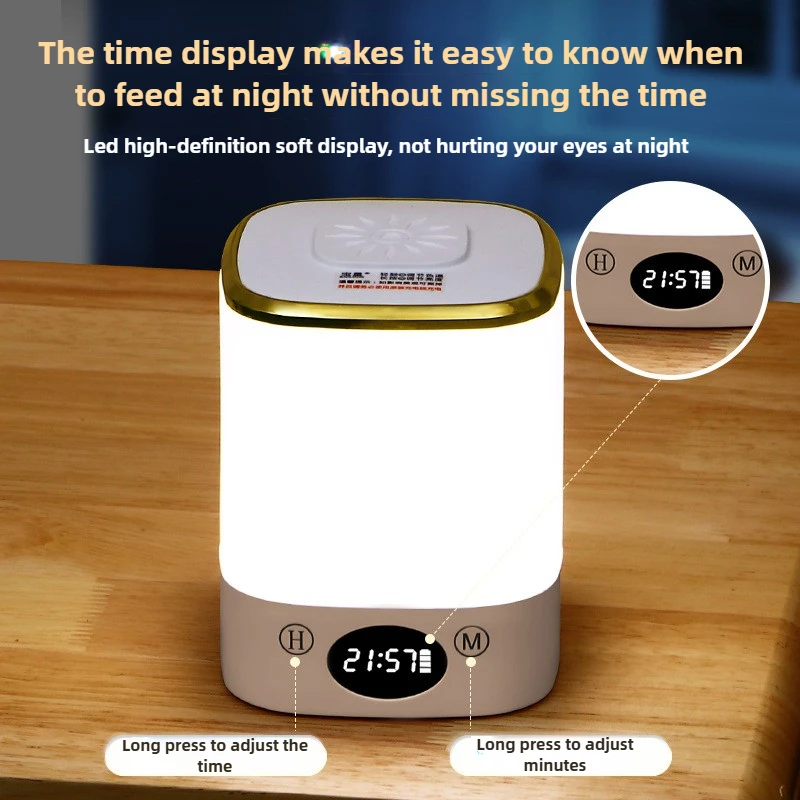 ضوء ليلي LED لغرفة النوم، ضوء نوم لحماية العين، مصباح مكتبي لسكن الطلاب، ضوء محيط لشحن مصباح بجانب السرير #3