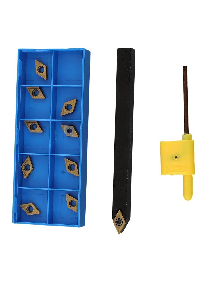 Superior Quality SDNCN0808K07 8x125mm Lathe Turn Tool Holder with DCMT070204 DCMT21 51 Carbide Insert Easy Blade Replacement