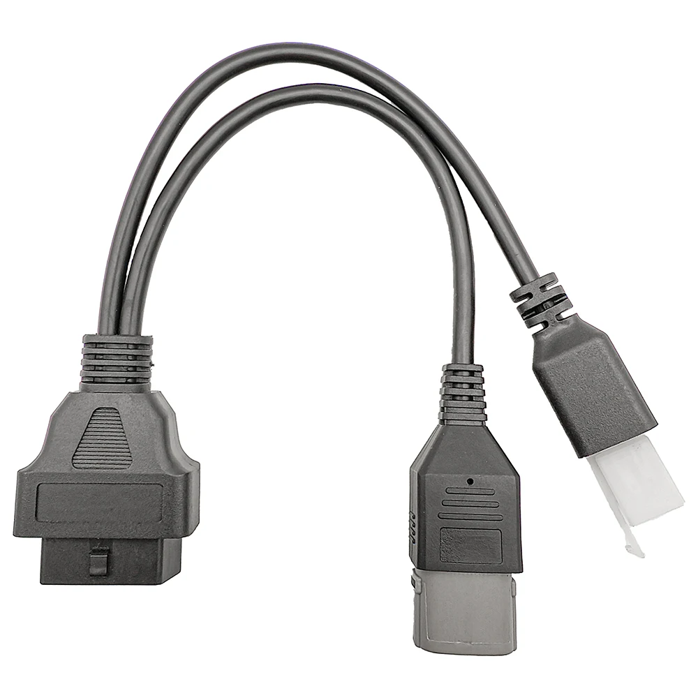 2 in 1 Motorcycle OBD Diagnostic Cable for SUZUKI 4pin for SUZUKI 6pin OBD2 2 in 1 Plug Adapter Cable