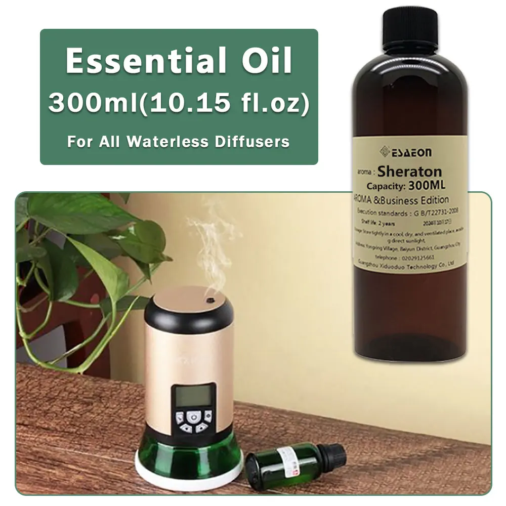 ESAEON Hotel Aroma Diffuser Oil, Oily Aromatic Essential Oil For Waterless Aromatherapy Machines, Sheraton - 300ML (10.15 fl.oz)