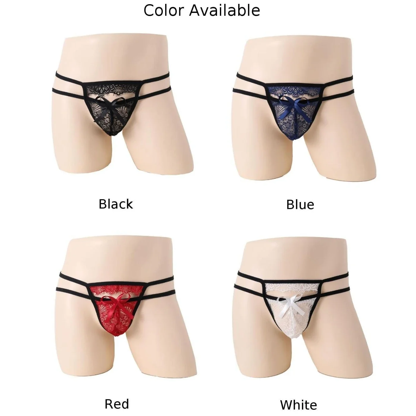 ملابس داخلية للرجال شفافة من الدانتيل على شكل حرف gstring ، ملابس داخلية قصيرة على شكل حرف T ، سراويل داخلية مفتوحة للمؤخرة ، سراويل داخلية مجوفة ، ملابس داخلية مثيرة