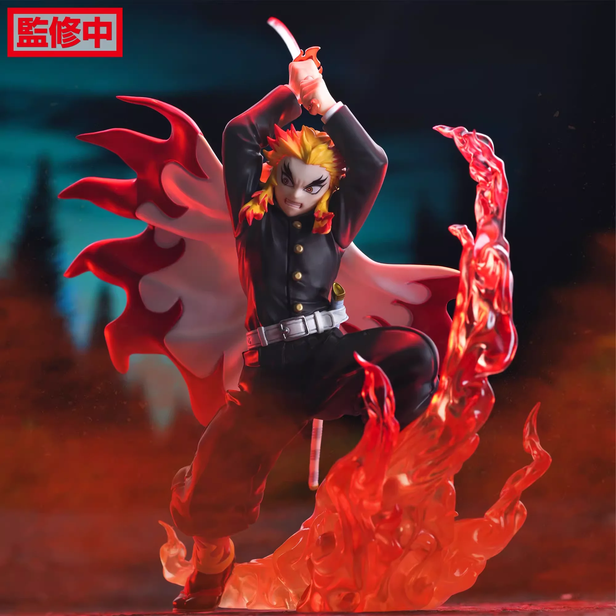 Original SEGA Xross Link Rengoku Kyoujurou Hakuji Akaza Anime Figure Toy Demon Slayer Kimetsu no Yaiba Action Figurine Doll Gift