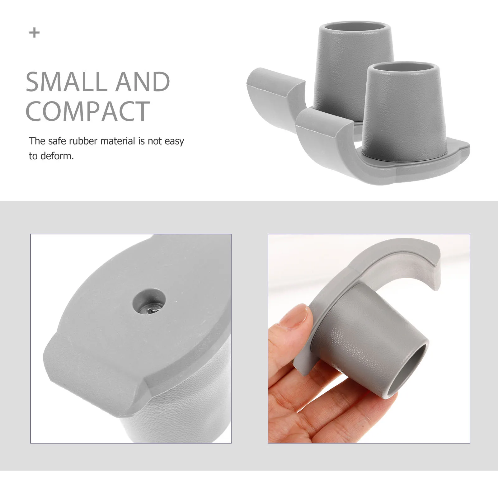 

2Pcs Non-Slip Cane Tips Replacement Rubber Walking Stick Tip for Elderly Safety Anti-Skid Trekking Pole Foot Cover