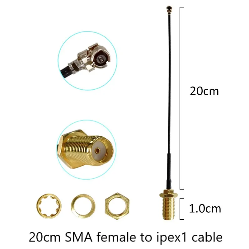 Conector macho SMA de antena de 2,4 Ghz, cable de extensión hembra y de alta ganancia de 12db, WiFi, 2,4g, IOTwireless, red inteligente para el hogar