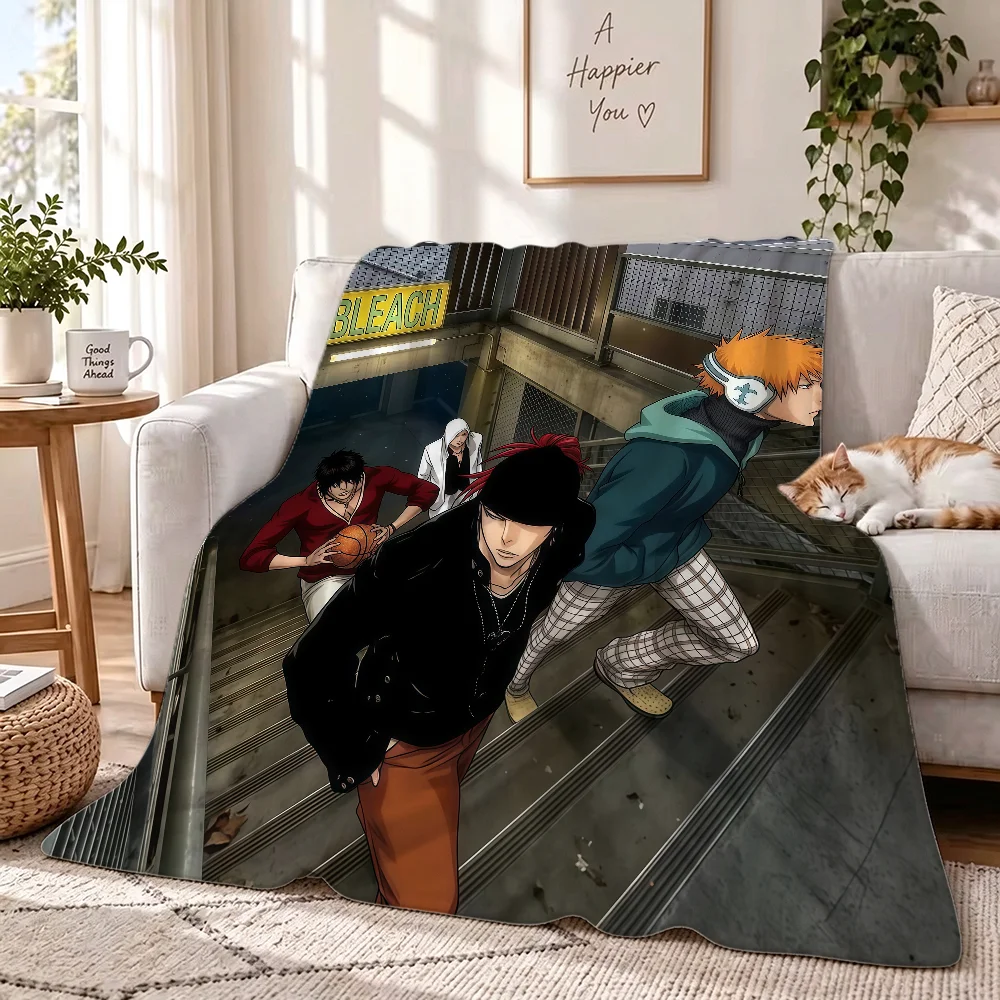Comic Bleach Blanket Perfect For Sofas Beds Offices Travel Camping Chairs Warm Thick Plush Blanket All Season Use