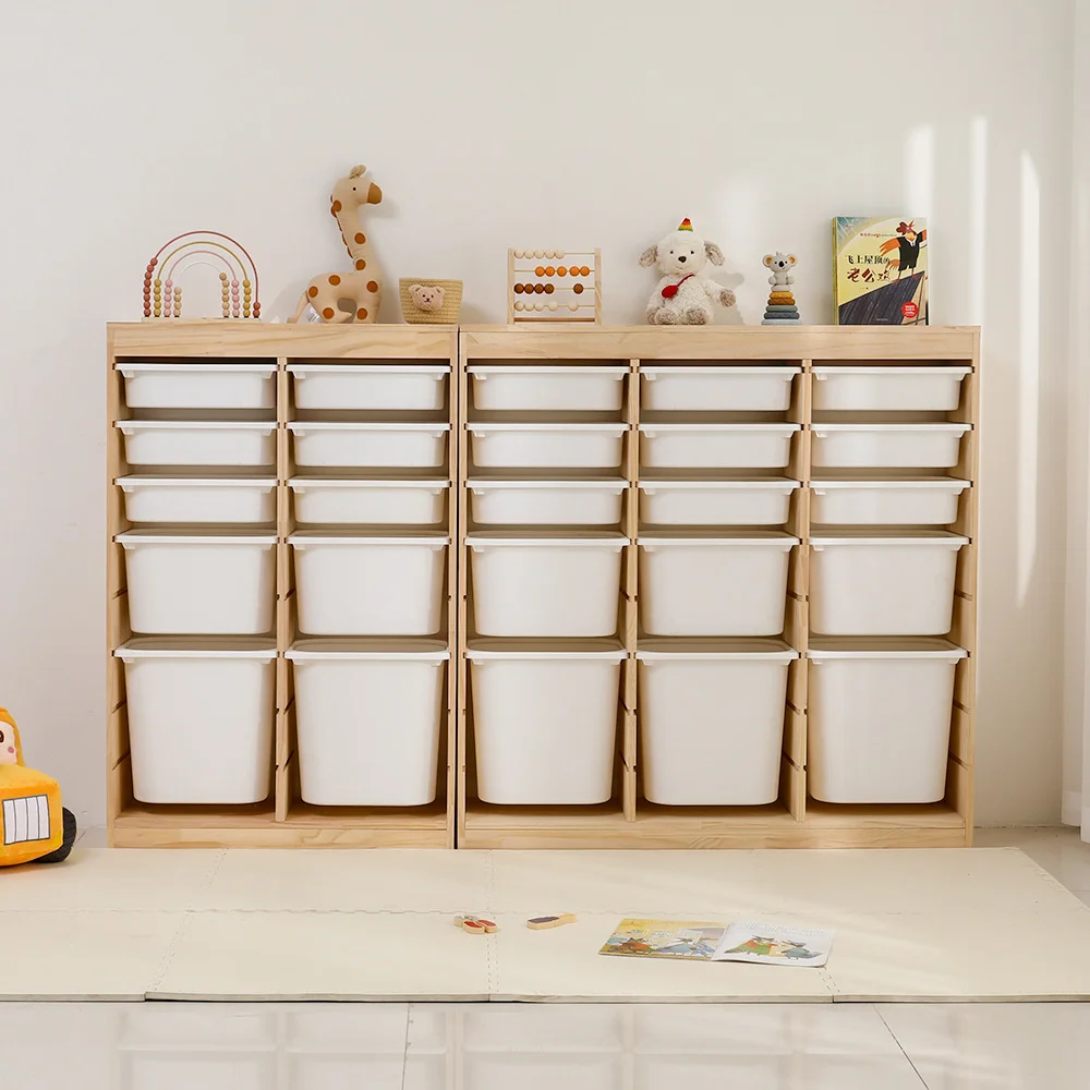 Multi-layer Kids Bookshelf Large Capacity  Toy Storage Cabinet Wholesale