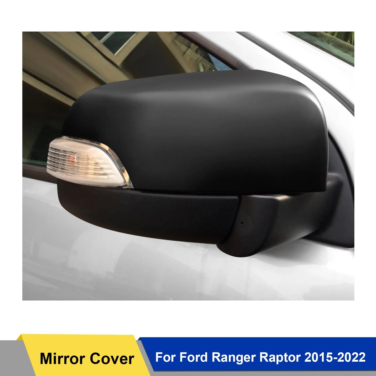 Side Mirror Housing Cap Mirror Cover For Ford Ranger Raptor 2015-2022 Double Cabin 4x4 Car Accessories