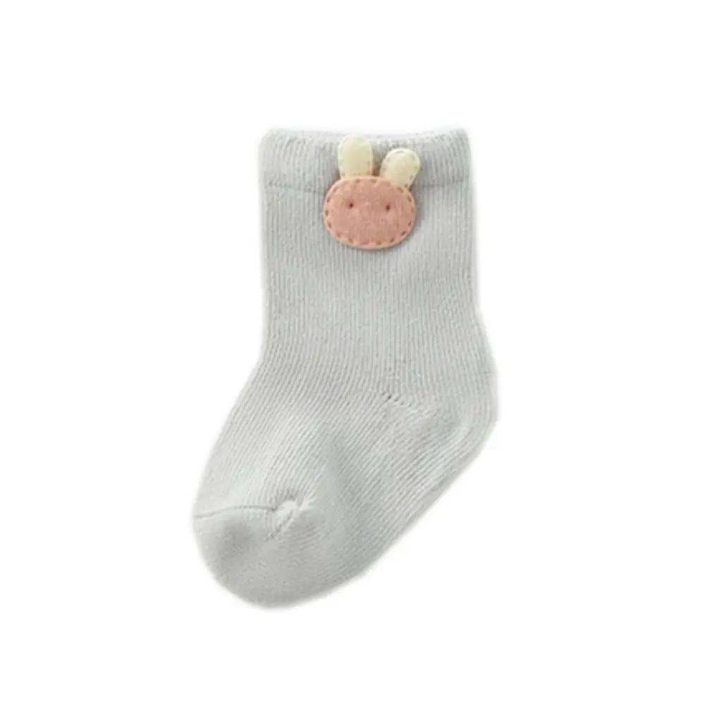 3Pairs Soft Rabbit Baby Cotton Socks Radish Strawberry Toddle Short Tube Socks Cute Breathable Newborn Cartoon Socks Toddle