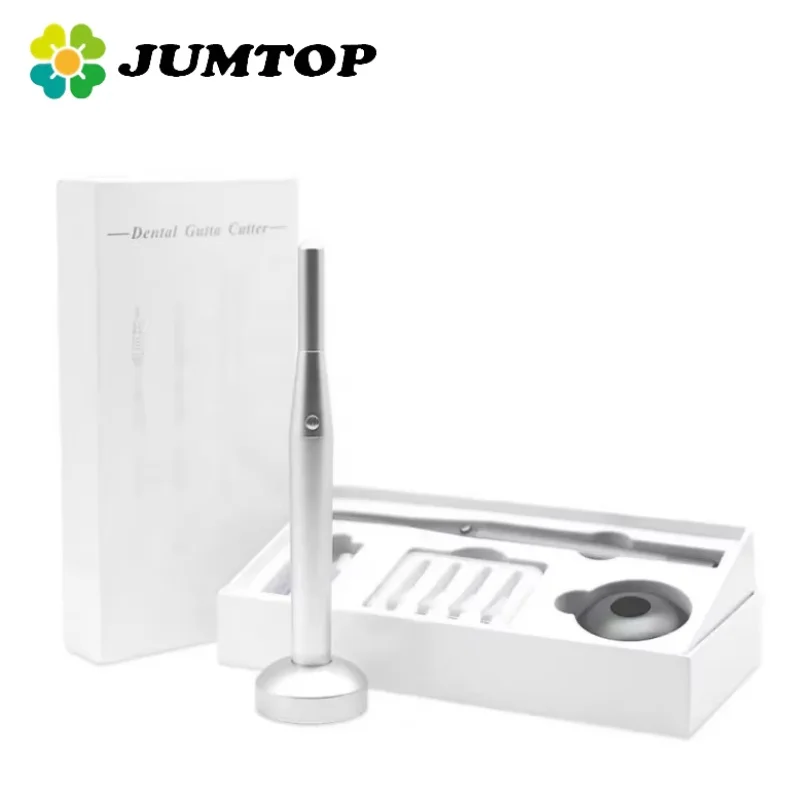 JUMTOP Dental Endo Gutta Percha Cutter with 8 Heating Tips Wireless Tooth Gum Dissolved Breaker Root Canal Therapy Instrument