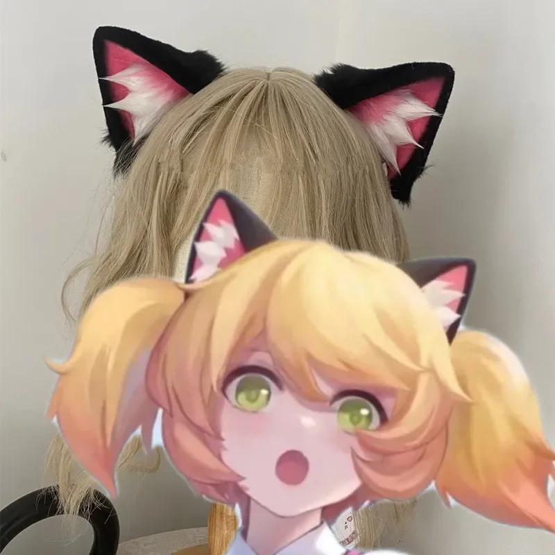 Custom Made Cos Animal Ear Props King of Glory Cosplay Fox Ear Cat Ear Hair Hoop Headwear for Anime Lolita Cosplay Costume Prop