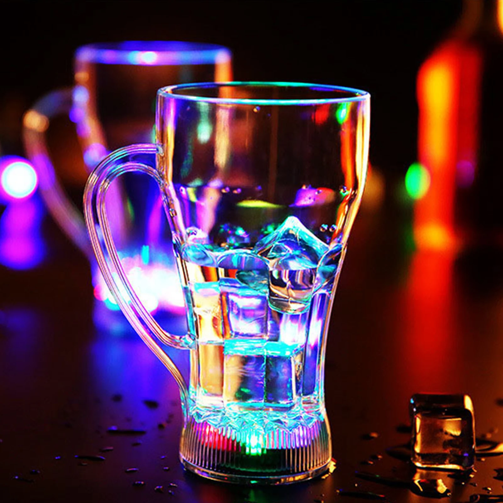 Luminous Cup Lighting Up with Water Cups Liquid Induction Flash Cup for Party Decorations Liquid Juice beer Cup Container mug