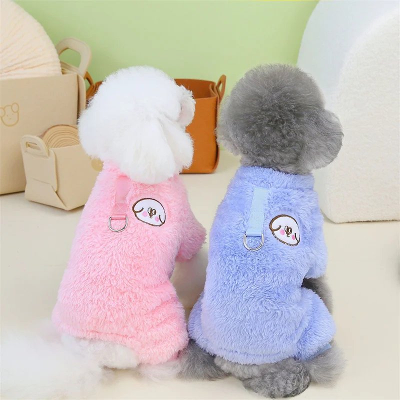 

Puppy Clothes Four Leg Warm Jumpsuit Rompers Winter Small Dog Costume Yorkie Bichon Schnauzer Poodle Pomeranian Dog Clothing