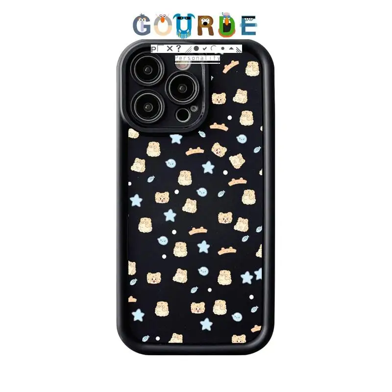 

Gourde Cute Star Bear Cartoon patterns Phone Case for Iphone 16 15 14 12 13 11 Pro Max IP 7 8 Plus Iphon X XS XR Xs Max