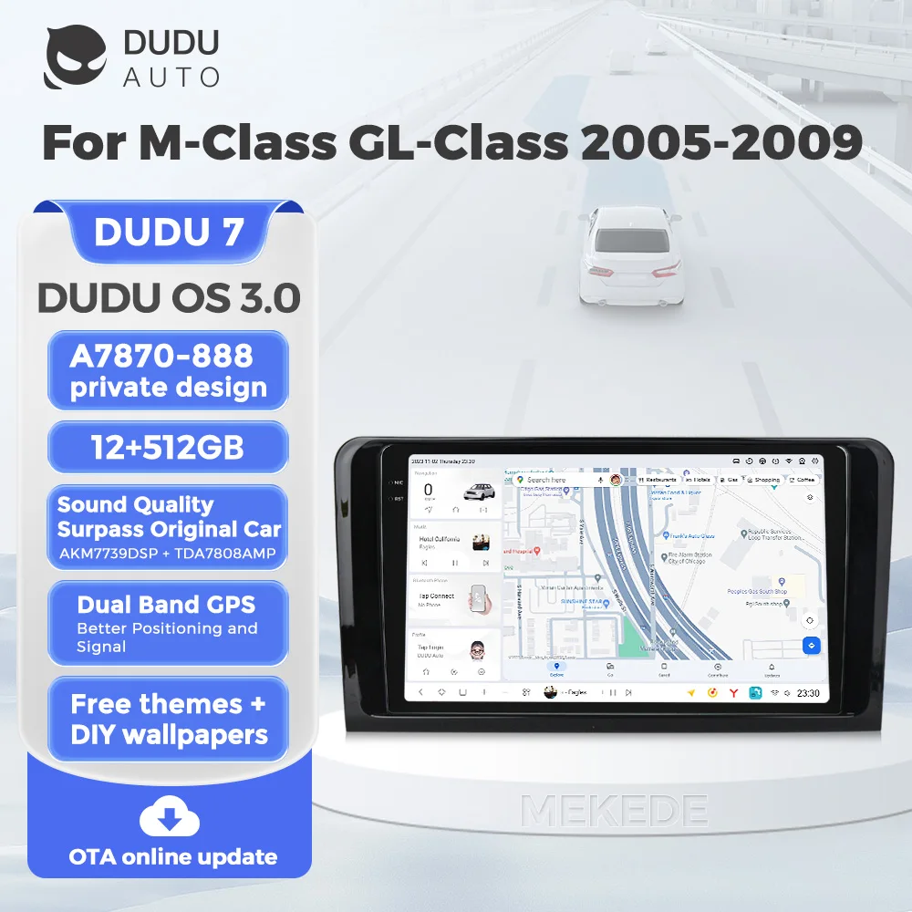 DUDU7 A7870 Android Car Radio For Mercedes Benz M-Class W164 GL-Class X164 ML GL 2005-2009